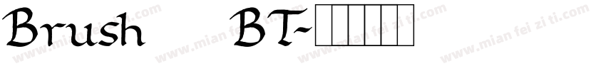 Brush 445 BT字体转换